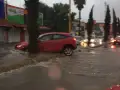 Avenidas principales de la capital parecían ríos luego de la tormenta