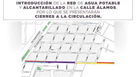 Realizarán obras de construcción en la Calle Álamos de Cancún