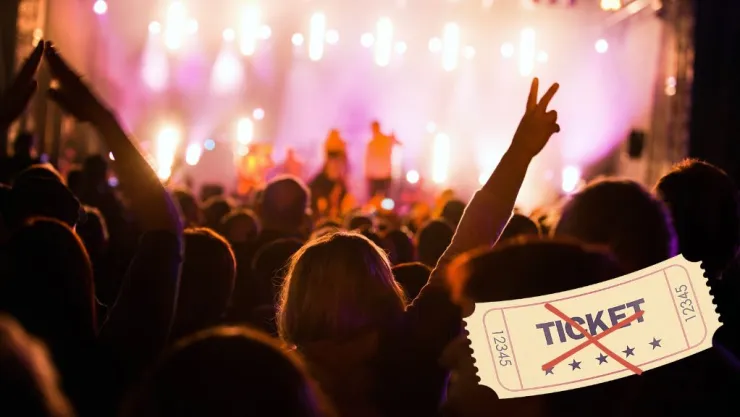 Boleto falso en los conciertos