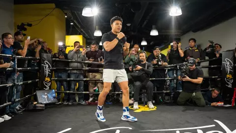 Jaime Munguía entrenamiento para pelea John Ryder