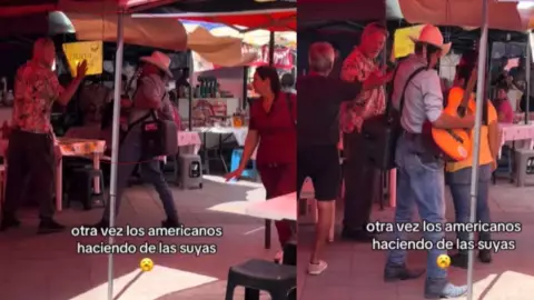 VIDEO: Turista se queja por músico callejero y comerciantes en Tepic lo defienden