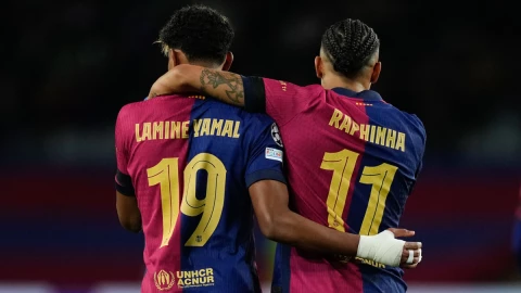 Lamine Yamal y Raphinha