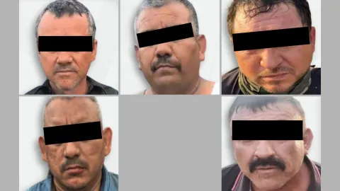Cinco detenidos vinculados a grupo delictivo en Sinaloa