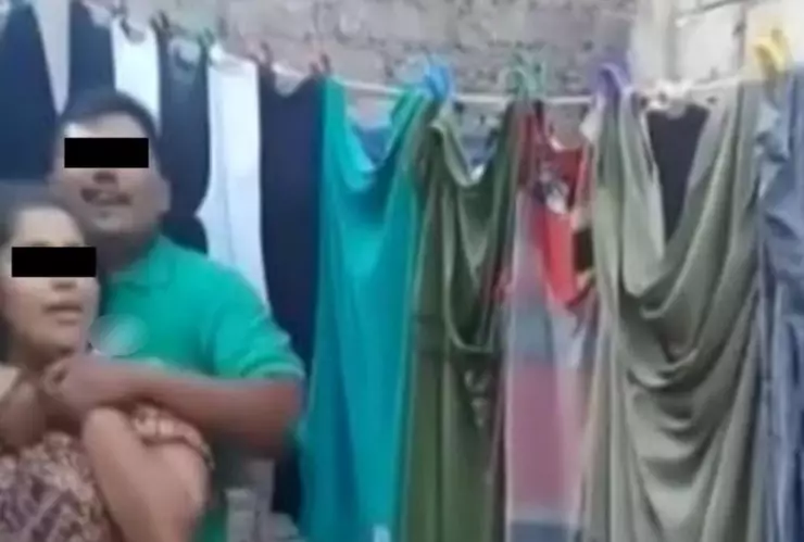 Hombre tomó de rehén a su esposa, le colocó un cuchillo en el cuello