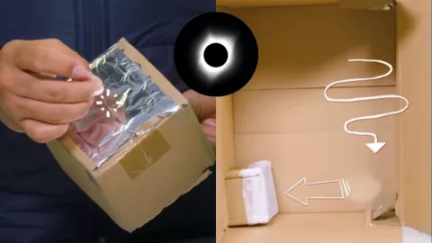 ¿Cómo hacer una caja para ver el eclipse solar 2024 Materiales, guía y paso a paso.jpg