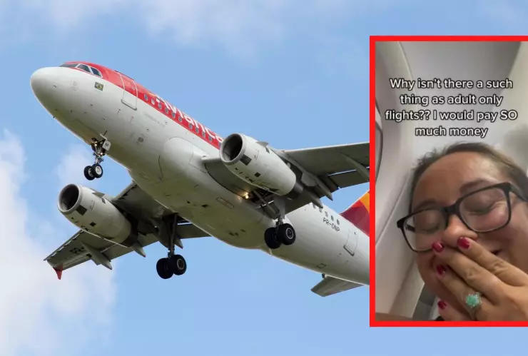 mujer se queja de vuelo de avión con niño llorando y pide que no viajen con niños y es criticada en redes sociales.jpg