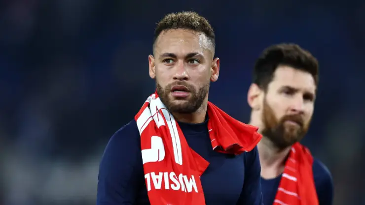 Neymar y Lionel Messi con el PSG