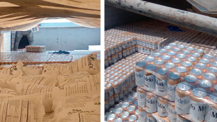 Aseguran camión con cerveza pirata en Oaxaca