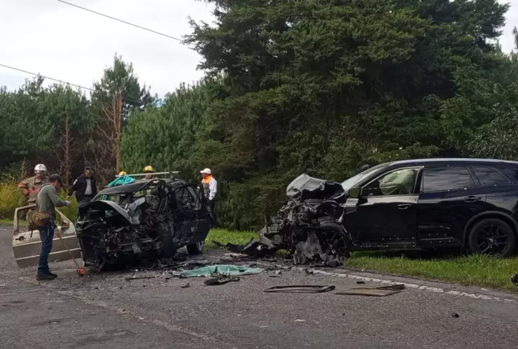 aparatoso accidente sobre la carretera Perote-Altotonga