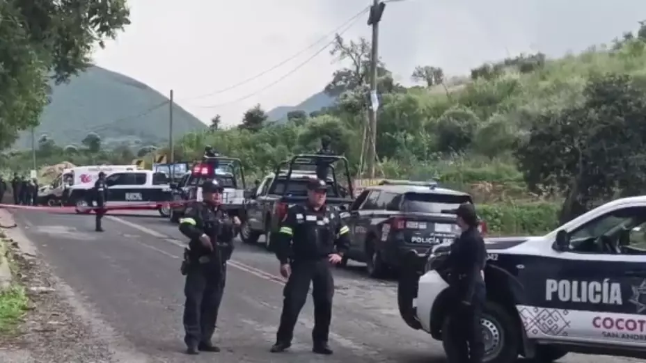 Policías en zona donde encontraron músicos colombianos
