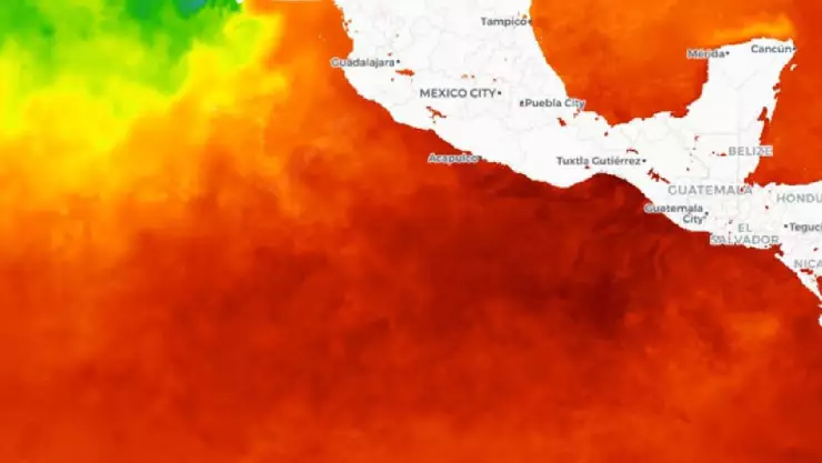 Temperatura del océano Pacífico