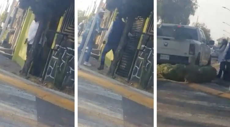 naucalpan camioneta arbolitos navidad