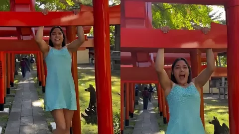 Funan en Japón a Marimar Pérez, influencer chilena por hacer ejercicio en santuario sagrado