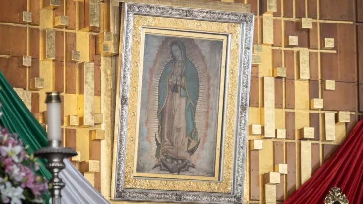 Virgen de Guadalupe ayate de Juan Diego