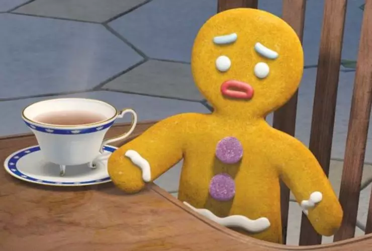 Uno de los personajes más famosos de Shrek es la Galleta de Jengibre
