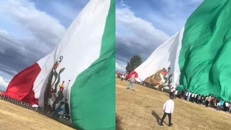 ¡Pequeños héroes! Niños salvan a la bandera mexicana