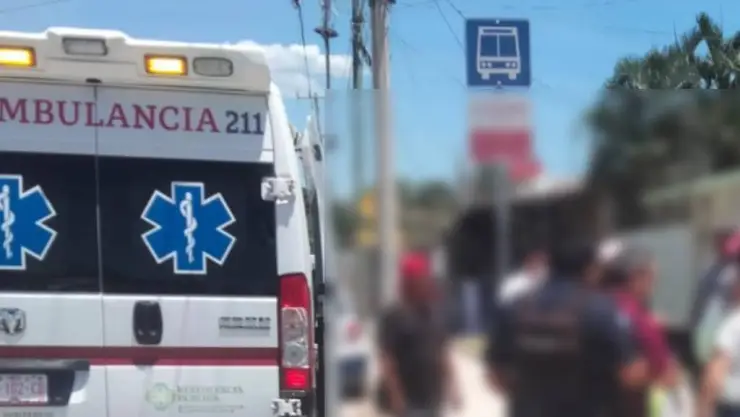 ¡Alerta! Estudiante se desploma en pleno PARADERO por intenso CALOR; genera movilización de emergencia