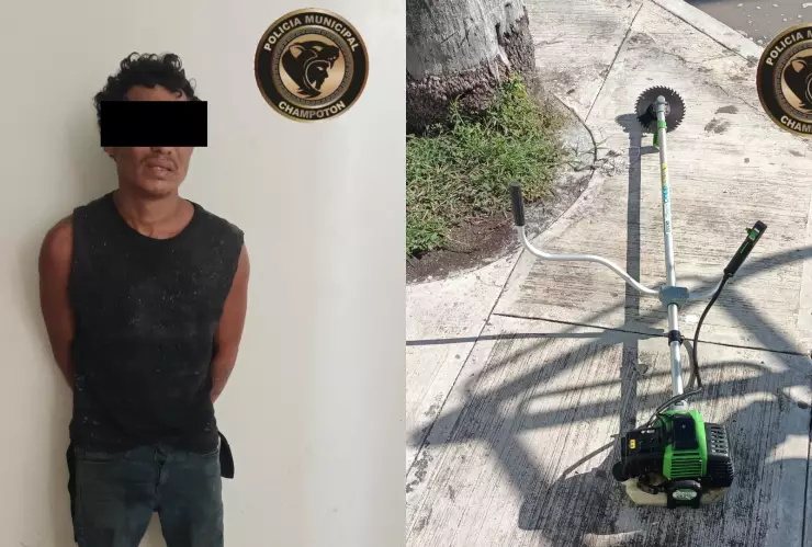 Arrestan a sujeto por presunto robo en Champotón, Campeche
