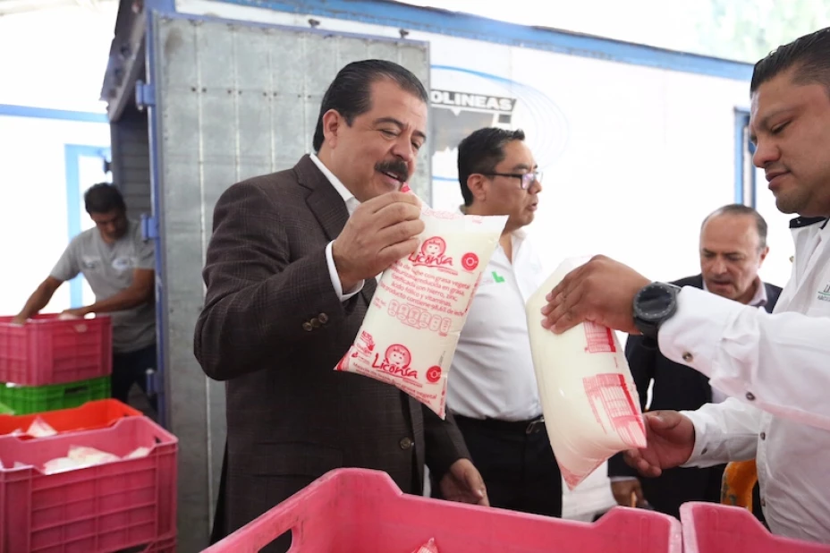 Distribución de leche