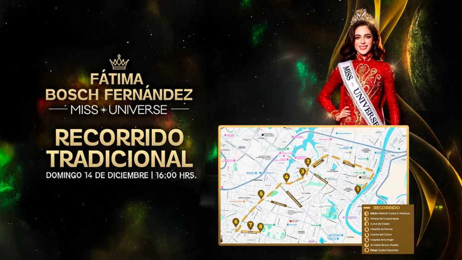 Fátima Bosch en Villahermosa: a qué hora llega y por dónde pasará su desfile