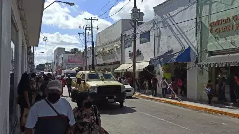 merida centro calles de gente