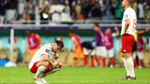 Jugadores de Polonia lamentan la eliminación