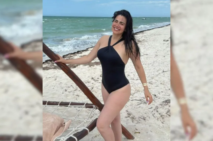 Luz Elena González también disfrutó de la playa en estas vacaciones, luciendo su fabuloso cuerpo con un traje de baño negro que resaltaba sus curvas.