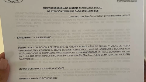 denuncia robo