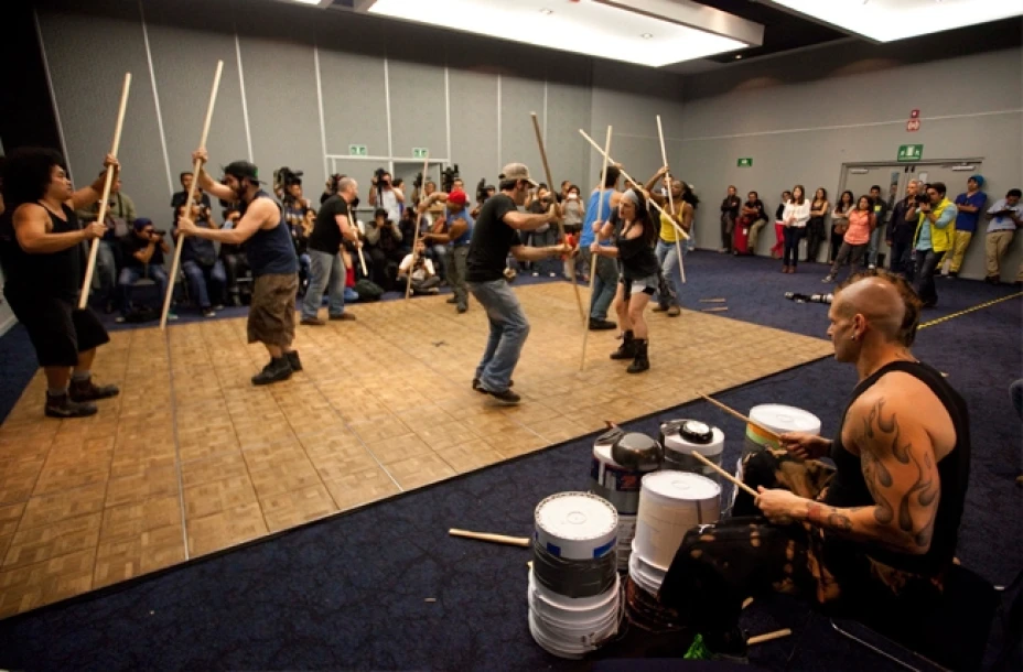Grupo de percusiones Stomp.