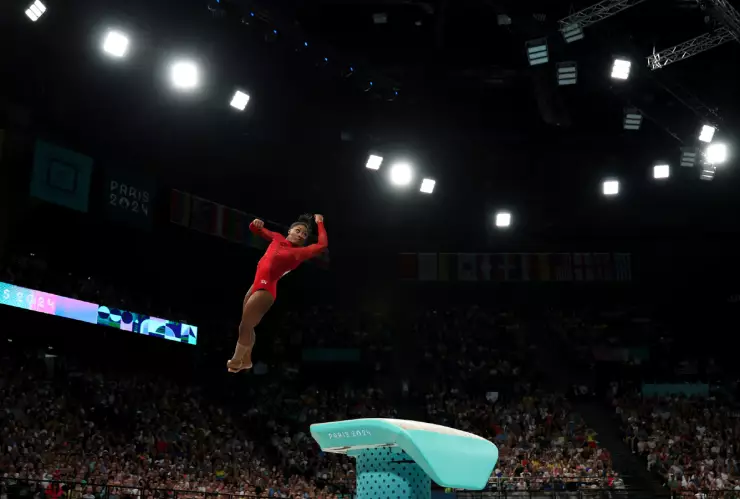 Simone Biles, gimnasta de Estados Unidos en París 2024