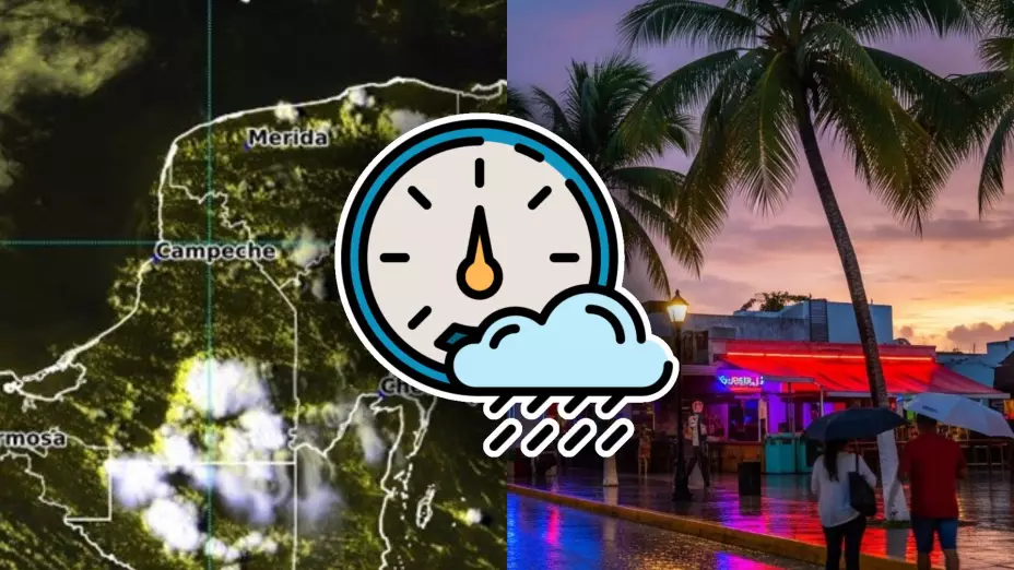 Esta es la hora EXACTA en que habrá lluvias en Quintana Roo HOY martes 26 de agosto de 2025