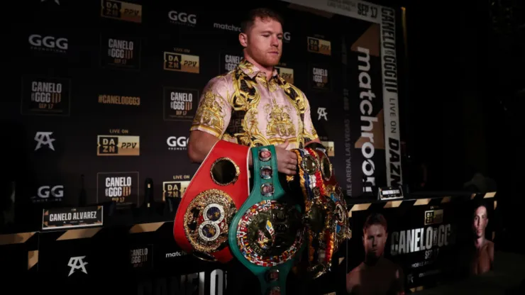Canelo Álvarez, títulos mundiales, conferencia de prensa, Gennady Golovkin, GGG