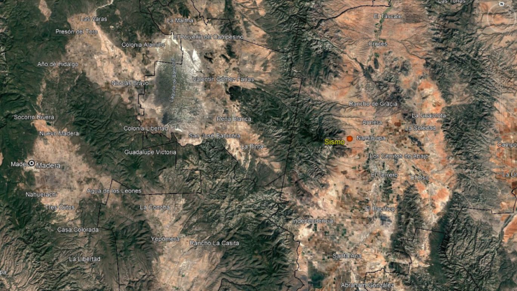 Sismo en Namiquipa