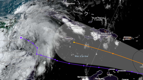 Esta es la trayectoria de la depresión tropical 2 hoy 28 de junio de 2024