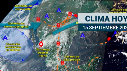 Este es el pronóstico del clima para hoy domingo 15 de septiembre de 2024