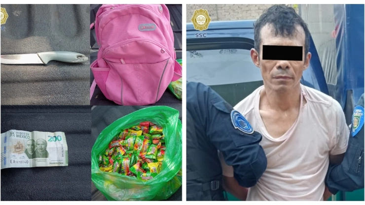 Sujeto asaltó a un hombre por no venderle dulces en Miguel Hidalgo; ya fue detenido