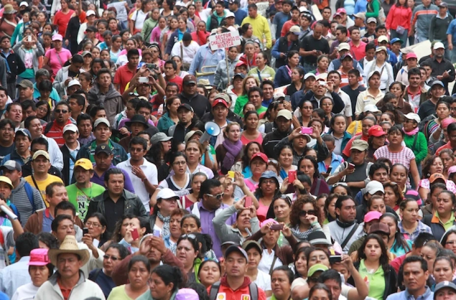La Secretaría de Seguridad Pública del Distrito Federal estima en 10,000 el número de protestantes
