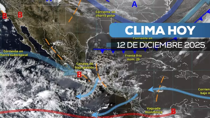 Clima en México hoy 12 de diciembre