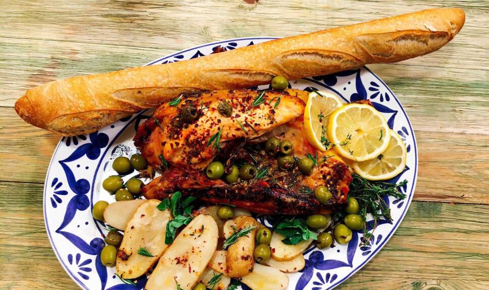 Receta Pollo al limón ahumado y hierbas Cocineros Mexicanos