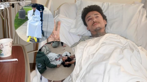 Nyjah Huston en el hospital