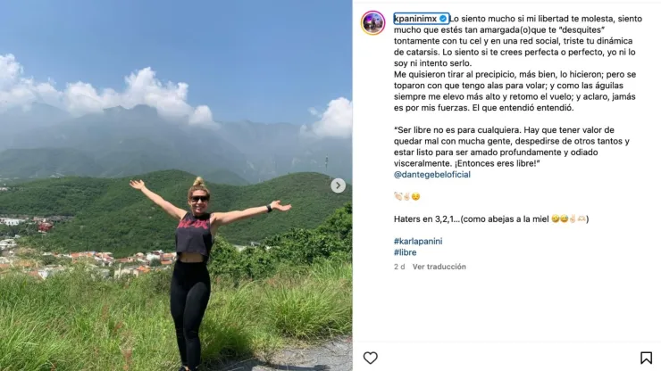 Karla Panini respondió youtuber coreana IG