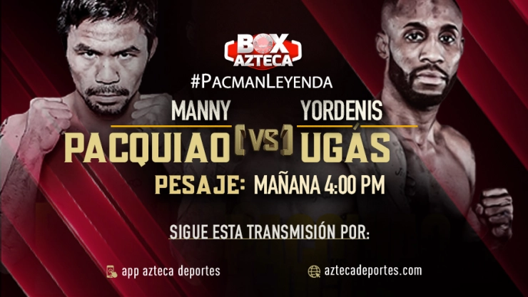 Manny Pacquiao vs Yordenis Ugás pesaje