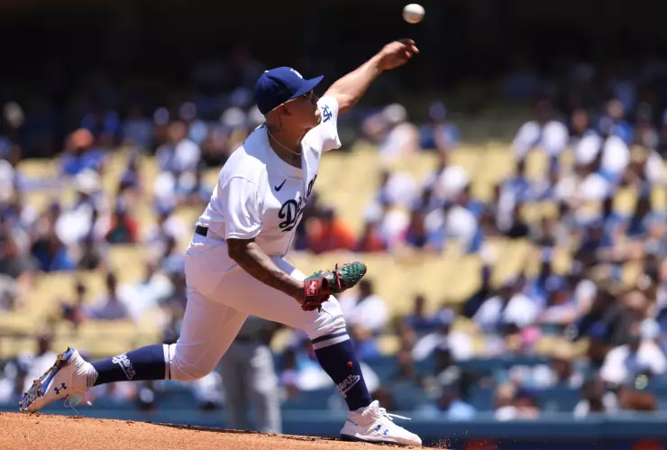 Julio Urías con los Dodgers