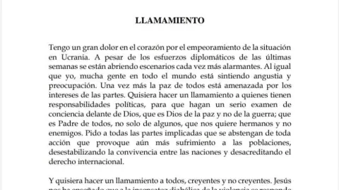 papa Francisco Ucrania Rusia