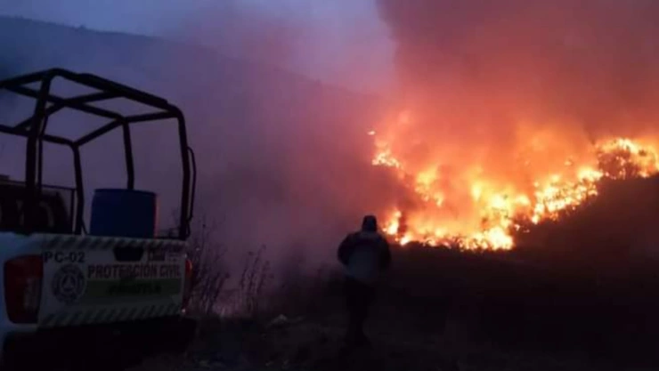 fuerte incendio relleno panotla tlaxcala
