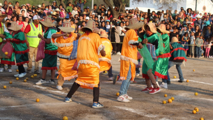 Naranjazos, la tradición en la comunidad Xamagé, Alfajayucan, Hidalgo