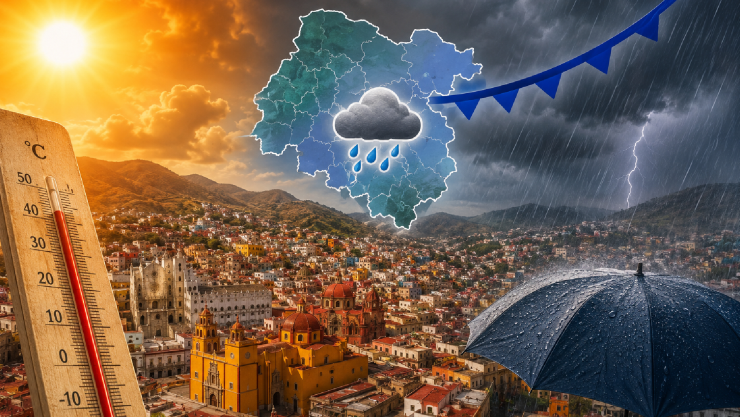 Pronóstico de lluvia en Guanajuato mayo 2026