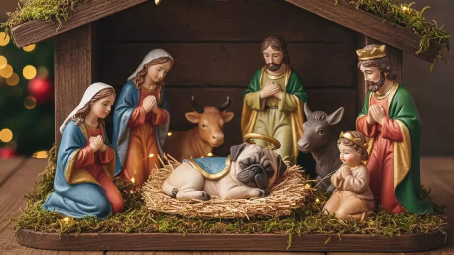 Animalito en pesebre