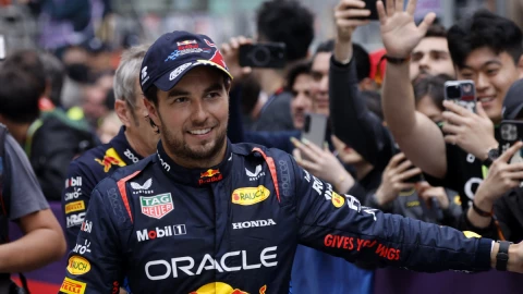 Checo Pérez al terminar el GP de China