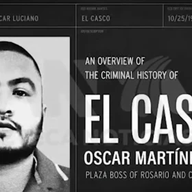 Óscar Luciano Martínez Larios, “El Casco”, jefe de plaza de “Los Chapitos.
